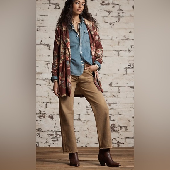 Ralph Lauren Double RL Jackets & Blazers - Floral Linen-Cotton Jersey Duster